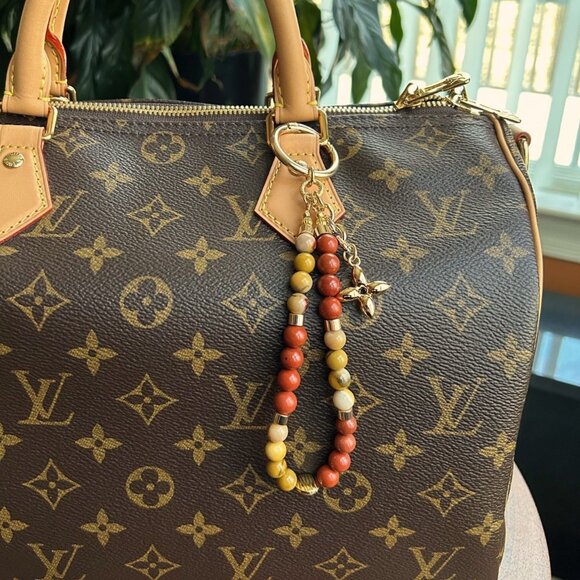 New BOHO BEADED Bag Charm with Clover 🍀 - Picture 2 of 7